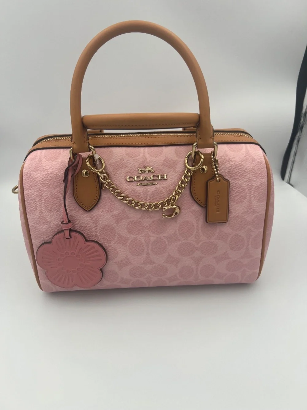 Rowan Satchel Bag In Signature Canvas With Charms